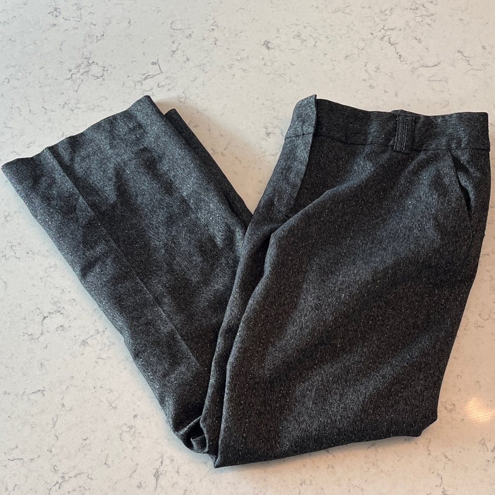 Alfani Gray & Metallic Pants size 6P
